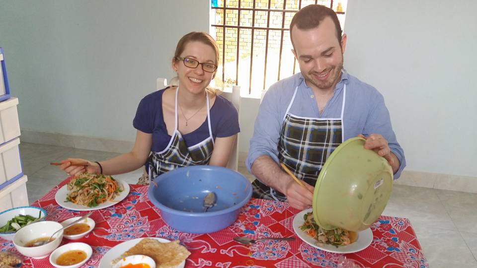 A quiet home-hosted cooking table prepared for a private Hoi An evening